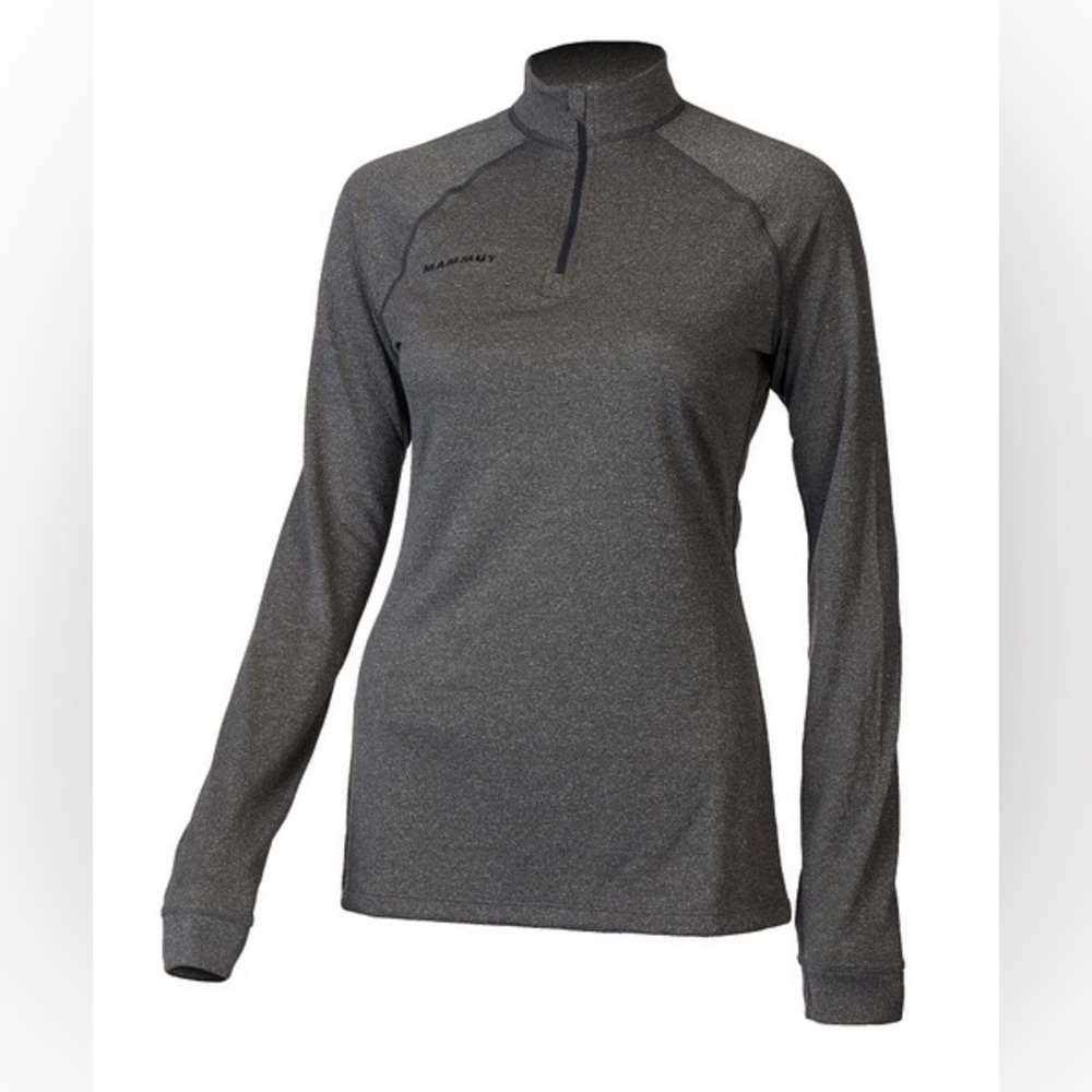 Mammut Women’s Quarter Zip Performance Pullover Gray Long Sleeve Size XS